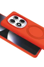 Newface Xiaomi Redmi Note 14 Pro 5G Regal Magsafe Standlı Kapak - Turuncu - Görsel 2