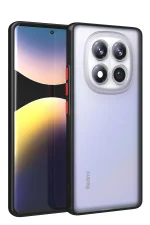 Newface Xiaomi Redmi Note 14 Pro Plus Kılıf Montreal Silikon Kapak - Siyah