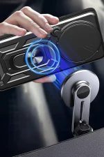 Newface Xiaomi Redmi Note 14 Pro Plus Kılıf Pars Lens Yüzüklü Silikon - Kırmızı - Görsel 3