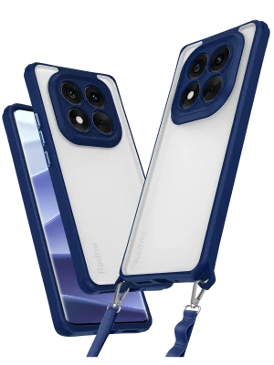 Newface Xiaomi Redmi Note 14 Pro Plus Kılıf Penta Silikon Kılıf - Lacivert