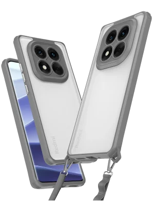 Newface Xiaomi Redmi Note 14 Pro Plus Kılıf Penta Silikon Kılıf - Titan Gri