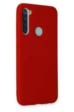 Newface Xiaomi Redmi Note 8 Kılıf Nano içi Kadife Silikon - Kırmızı - Görsel 2