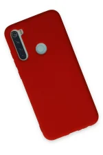 Newface Xiaomi Redmi Note 8 Kılıf Nano içi Kadife Silikon - Kırmızı - Görsel 3