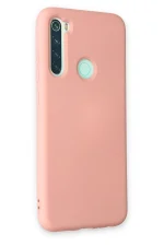 Newface Xiaomi Redmi Note 8 Kılıf Nano içi Kadife Silikon - Pudra - Görsel 2