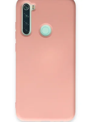 Newface Xiaomi Redmi Note 8 Kılıf Nano içi Kadife Silikon - Pudra