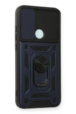 Newface Xiaomi Redmi Note 8 Kılıf Pars Lens Yüzüklü Silikon - Lacivert - Görsel 2