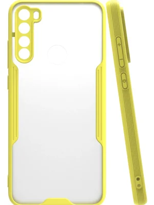 Newface Xiaomi Redmi Note 8 Kılıf Platin Silikon - Sarı