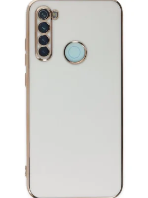 Newface Xiaomi Redmi Note 8 Kılıf Volet Silikon - Beyaz