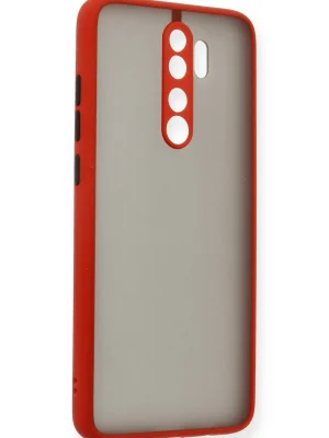 Newface Xiaomi Redmi Note 8 Pro Kılıf Montreal Silikon Kapak - Kırmızı