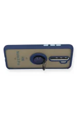 Newface Xiaomi Redmi Note 8 Pro Kılıf Montreal Yüzüklü Silikon Kapak - Lacivert - Görsel 3