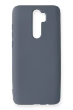 Newface Xiaomi Redmi Note 8 Pro Kılıf Nano içi Kadife Silikon - Gri