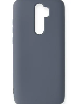 Newface Xiaomi Redmi Note 8 Pro Kılıf Nano içi Kadife Silikon - Gri