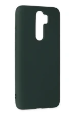 Newface Xiaomi Redmi Note 8 Pro Kılıf Nano içi Kadife Silikon - Koyu Yeşil - Görsel 2