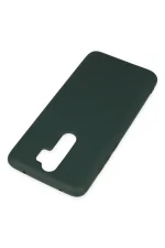 Newface Xiaomi Redmi Note 8 Pro Kılıf Nano içi Kadife Silikon - Koyu Yeşil - Görsel 3