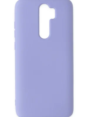 Newface Xiaomi Redmi Note 8 Pro Kılıf Nano içi Kadife Silikon - Lila