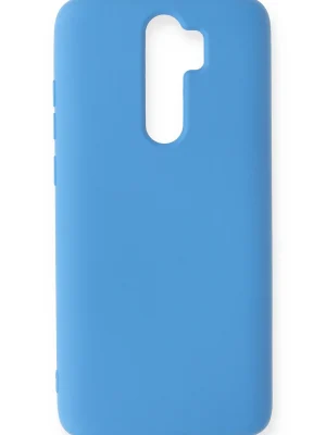 Newface Xiaomi Redmi Note 8 Pro Kılıf Nano içi Kadife Silikon - Mavi