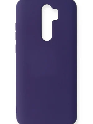 Newface Xiaomi Redmi Note 8 Pro Kılıf Nano içi Kadife Silikon - Mor