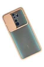 Newface Xiaomi Redmi Note 8 Pro Kılıf Palm Buzlu Kamera Sürgülü Silikon - Pembe - Görsel 2