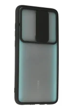 Newface Xiaomi Redmi Note 8 Pro Kılıf Palm Buzlu Kamera Sürgülü Silikon - Siyah - Görsel 3