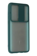 Newface Xiaomi Redmi Note 8 Pro Kılıf Palm Buzlu Kamera Sürgülü Silikon - Yeşil - Görsel 3