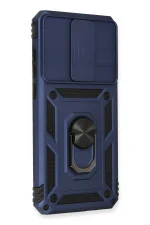 Newface Xiaomi Redmi Note 8 Pro Kılıf Pars Lens Yüzüklü Silikon - Lacivert - Görsel 2