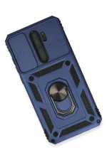 Newface Xiaomi Redmi Note 8 Pro Kılıf Pars Lens Yüzüklü Silikon - Lacivert - Görsel 3