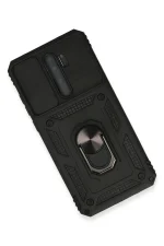 Newface Xiaomi Redmi Note 8 Pro Kılıf Pars Lens Yüzüklü Silikon - Siyah - Görsel 3