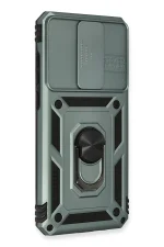 Newface Xiaomi Redmi Note 8 Pro Kılıf Pars Lens Yüzüklü Silikon - Yeşil - Görsel 2