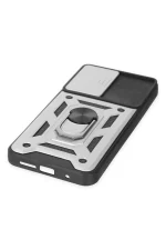 Newface Xiaomi Redmi Note 9 4G Kılıf Pars Lens Yüzüklü Silikon - Gümüş - Görsel 5