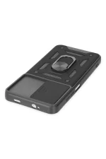 Newface Xiaomi Redmi Note 9 4G Kılıf Pars Lens Yüzüklü Silikon - Siyah - Görsel 4