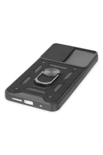 Newface Xiaomi Redmi Note 9 4G Kılıf Pars Lens Yüzüklü Silikon - Siyah - Görsel 5