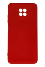 Newface Xiaomi Redmi Note 9 5G Kılıf Nano içi Kadife Silikon - Kırmızı