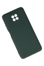 Newface Xiaomi Redmi Note 9 5G Kılıf Nano içi Kadife Silikon - Koyu Yeşil - Görsel 2