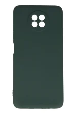 Newface Xiaomi Redmi Note 9 5G Kılıf Nano içi Kadife Silikon - Koyu Yeşil