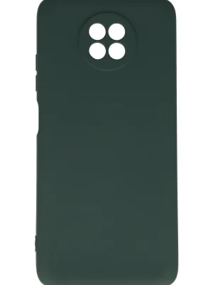 Newface Xiaomi Redmi Note 9 5G Kılıf Nano içi Kadife Silikon - Koyu Yeşil