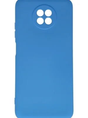 Newface Xiaomi Redmi Note 9 5G Kılıf Nano içi Kadife Silikon - Mavi