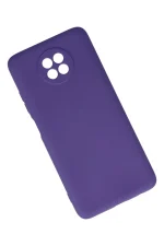 Newface Xiaomi Redmi Note 9 5G Kılıf Nano içi Kadife Silikon - Mor - Görsel 2