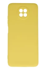Newface Xiaomi Redmi Note 9 5G Kılıf Nano içi Kadife Silikon - Sarı