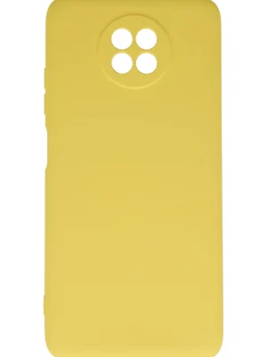 Newface Xiaomi Redmi Note 9 5G Kılıf Nano içi Kadife Silikon - Sarı