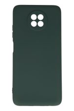 Newface Xiaomi Redmi Note 9 5G Kılıf Nano içi Kadife  Silikon - Koyu Yeşil