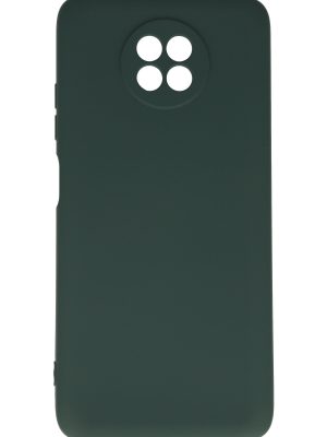 Newface Xiaomi Redmi Note 9 5G Kılıf Nano içi Kadife  Silikon - Koyu Yeşil