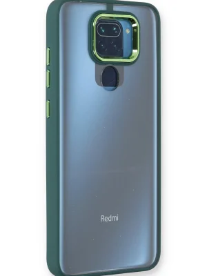 Newface Xiaomi Redmi Note 9 Kılıf Dora Kapak - Haki Yeşil