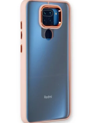 Newface Xiaomi Redmi Note 9 Kılıf Dora Kapak - Pudra