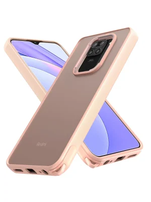 Newface Xiaomi Redmi Note 9 Kılıf Elegant Kapak - Pudra