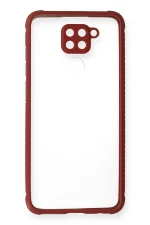 Newface Xiaomi Redmi Note 9 Kılıf Miami Şeffaf Silikon - Fuşya - Görsel 2