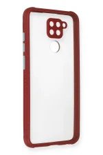 Newface Xiaomi Redmi Note 9 Kılıf Miami Şeffaf Silikon - Fuşya