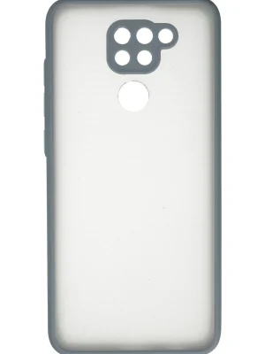 Newface Xiaomi Redmi Note 9 Kılıf Montreal Silikon Kapak - Gri