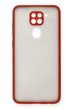 Newface Xiaomi Redmi Note 9 Kılıf Montreal Silikon Kapak - Kırmızı - Görsel 2