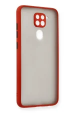 Newface Xiaomi Redmi Note 9 Kılıf Montreal Silikon Kapak - Kırmızı