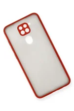 Newface Xiaomi Redmi Note 9 Kılıf Montreal Silikon Kapak - Kırmızı - Görsel 3